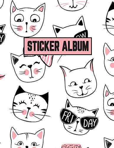 Sticker Album: Sticker Activity Book Permanent Sticker Book 8.5" X 11" Large