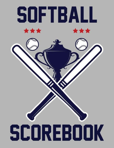Softball Scorebook: 100 Scorecards For Baseball And Softball Games