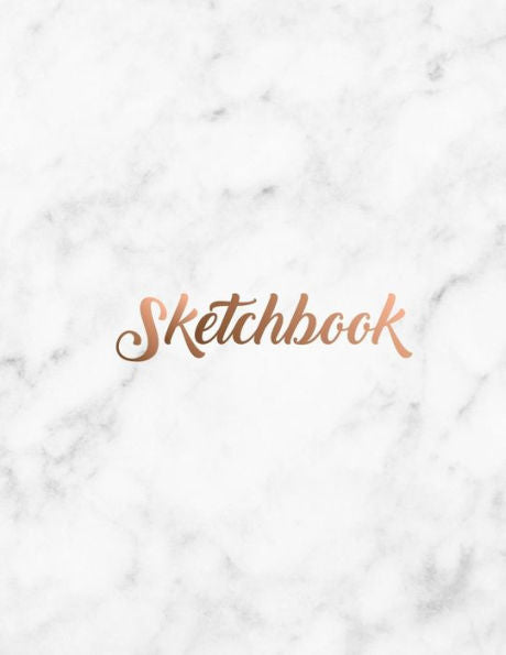 Sketchbook: Marble Cover, Sketchbook For Drawing, Coloring, Sketching And Doodling, 8.5 X 11 110 Pages - 9781096019657