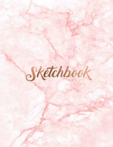 Sketchbook: Marble Cover, Sketchbook For Drawing, Coloring, Sketching And Doodling, 8.5 X 11 110 Pages - 9781096028895