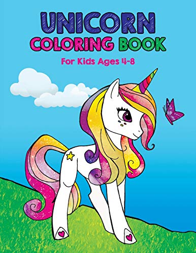 Unicorn Coloring Book: For Kids Ages 4-8 - 9781096086819