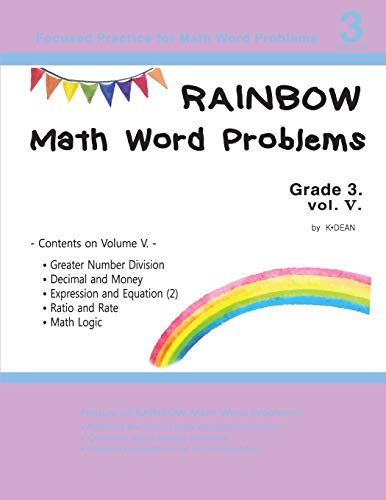 Rainbow Math Word Problems Grade 3. Vol V.