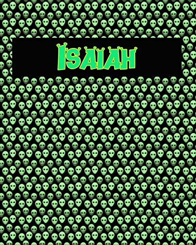 120 Page Handwriting Practice Book With Green Alien Cover Isaiah: Primary Grades Handwriting Book