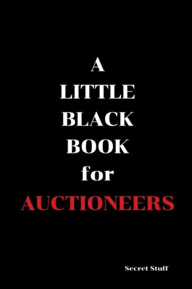 A Little Black Book: For Auctioneers