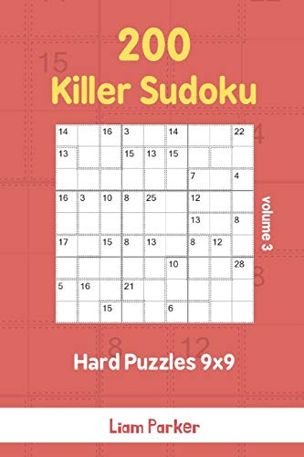 Killer Sudoku - 200 Hard Puzzles 9X9 Vol.3