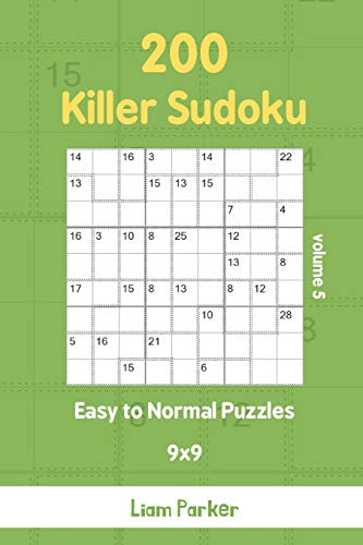 Killer Sudoku - 200 Easy To Normal Puzzles 9X9 Vol.5