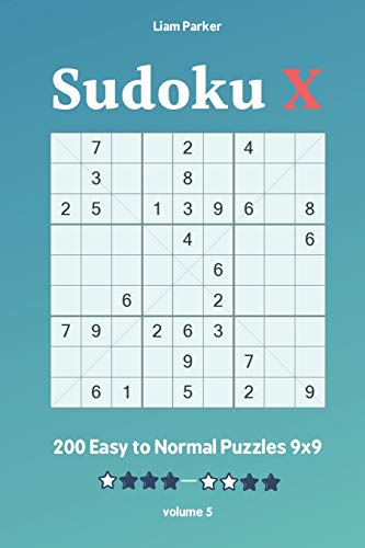 Sudoku X - 200 Easy To Normal Puzzles 9X9 Vol.5