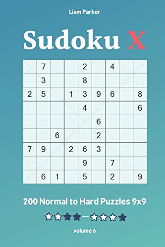Sudoku X - 200 Normal To Hard Puzzles 9X9 Vol.6