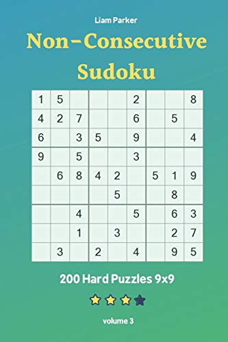 Non-Consecutive Sudoku - 200 Hard Puzzles 9X9 Vol.3