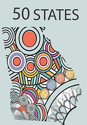 50 States: Coloring Book In Mandalas