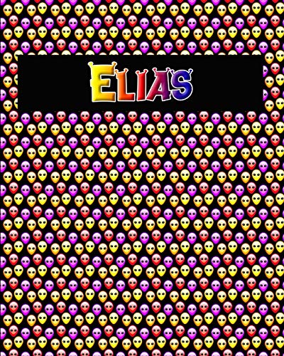 120 Page Handwriting Practice Book With Colorful Alien Cover Elias: Primary Grades Handwriting Book