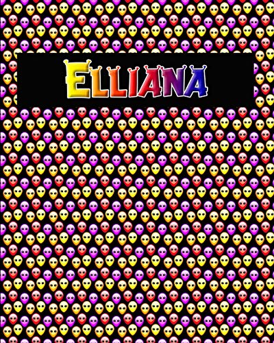 120 Page Handwriting Practice Book With Colorful Alien Cover Elliana: Primary Grades Handwriting Book