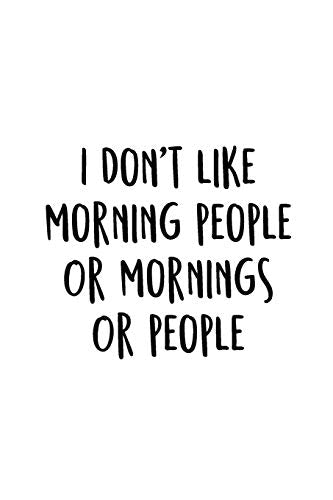 I Don't Like Morning People Or Mornings Or People: An Irreverent Snarky Humorous Sarcastic Funny Office Coworker & Boss Congratulation Appreciation Gratitude Thank You Gift