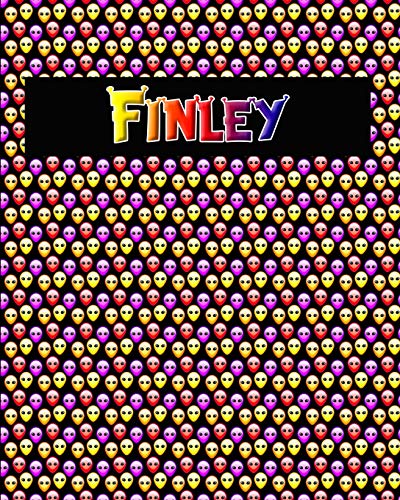 120 Page Handwriting Practice Book With Colorful Alien Cover Finley: Primary Grades Handwriting Book