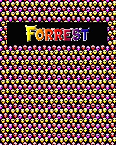 120 Page Handwriting Practice Book With Colorful Alien Cover Forrest: Primary Grades Handwriting Book