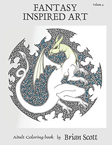 Fantasy Inspired Art Vol 4: Adult Coloring Book (Inspired Art Coloring Books)