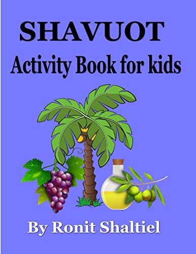 Shavuot Activity Book For Kids: Coloring Pages And Hidden Words Game. (Jewish Holiday Activity Books)