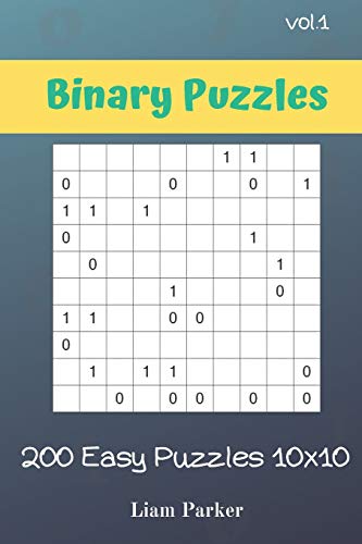 Binary Puzzles - 200 Easy Puzzles 10X10 Vol.1