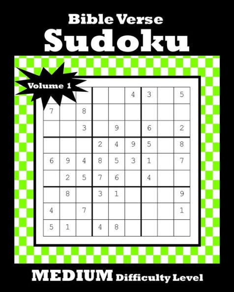 Bible Verse Sudoku: 120 Puzzles With Medium Difficulty Level | Bible Verse Included On Each Page (Bible Verse Medium)