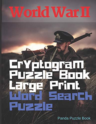 World War Ii Cryptogram Puzzle Books Large Print & Word Search Puzzle