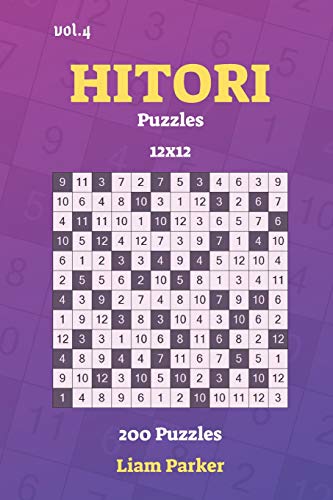 Hitori Puzzles - 200 Puzzles 12X12 Vol.4