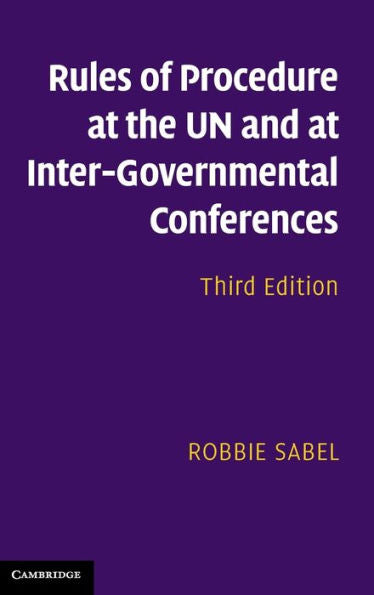 Rules Of Procedure At The Un And At Inter-Governmental Conferences