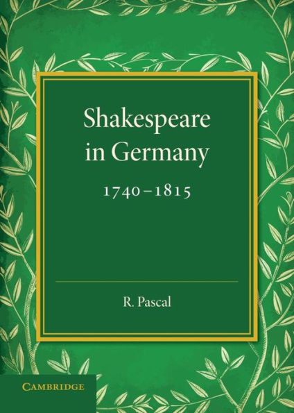 Shakespeare In Germany, 1740?815 (German Edition)