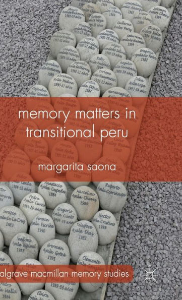 Memory Matters In Transitional Peru (Palgrave Macmillan Memory Studies)