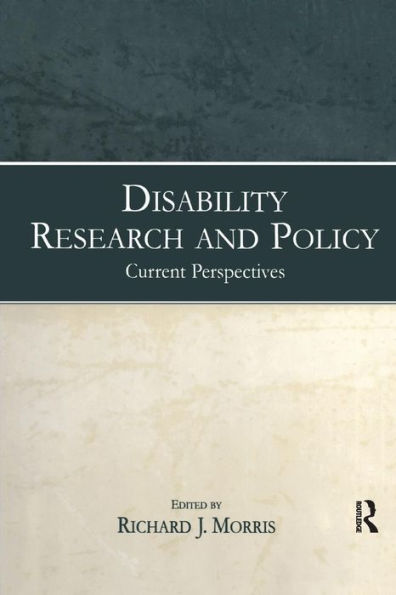 Disability Research And Policy: Current Perspectives