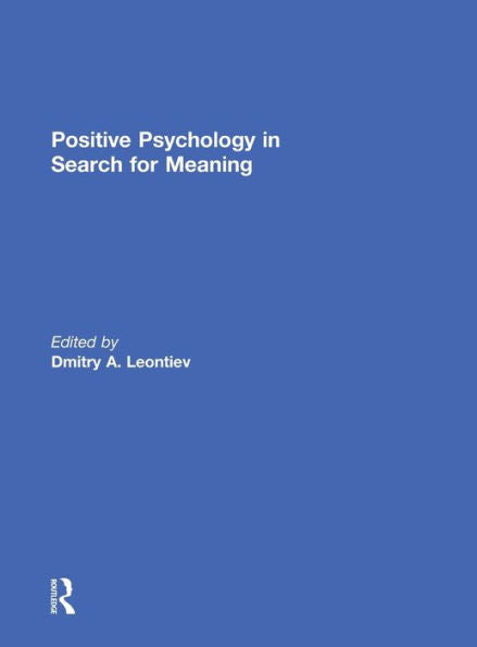 Positive Psychology In Search For Meaning
