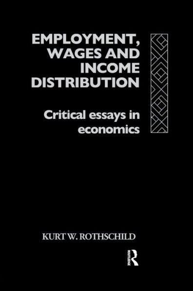Employment, Wages And Income Distribution