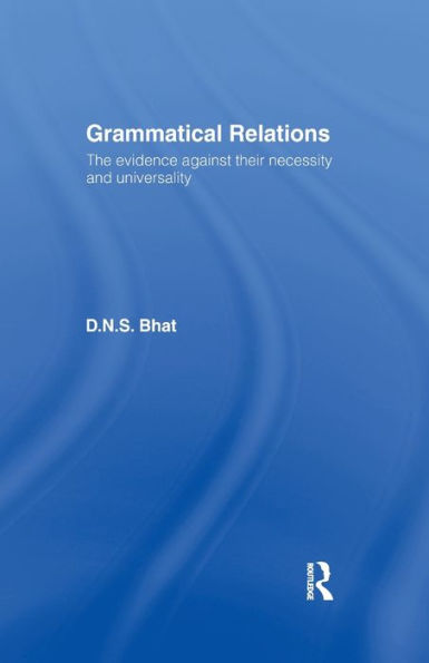 Grammatical Relations (Social Ethics And Policy Series)