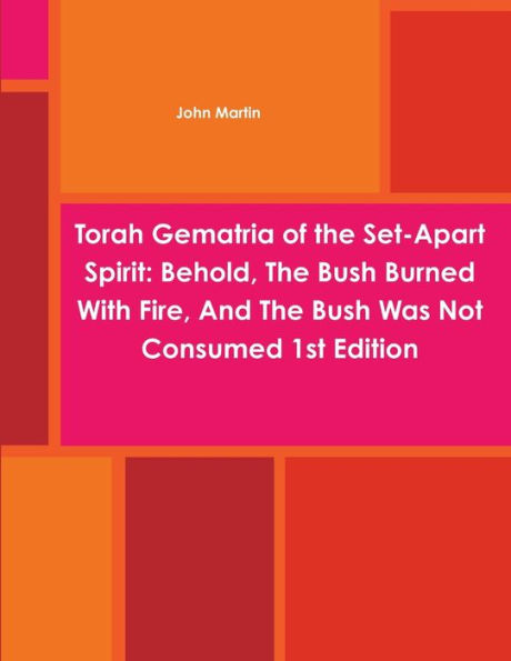 Torah Gematria Of The Set-Apart Spirit: Behold, The Bush Burned With Fire, And The Bush Was Not Consumed 1St Edition (Hebrew Edition)