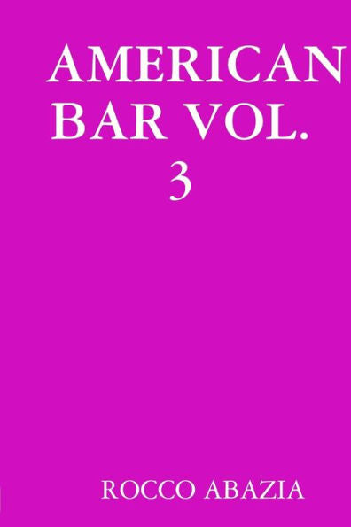American Bar Vol. 3 (Italian Edition)