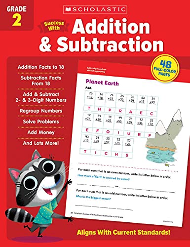 Scholastic Success With Addition & Subtraction Grade 2