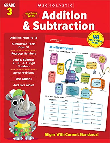 Scholastic Success With Addition & Subtraction Grade 3