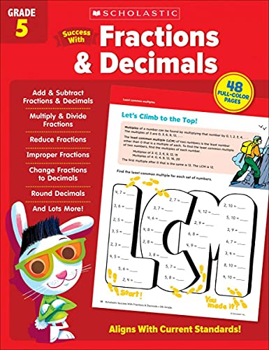 Scholastic Success With Fractions & Decimals Grade 5