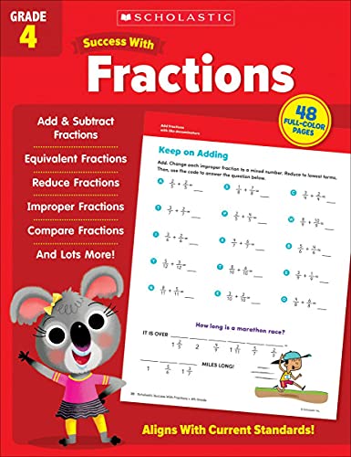 Scholastic Success With Fractions Grade 4