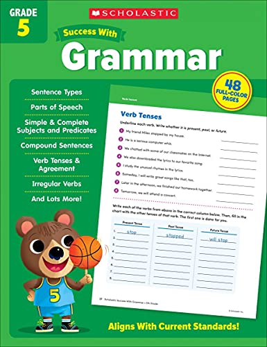 Scholastic Success With Grammar Grade 5