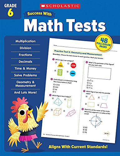 Scholastic Success With Math Tests Grade 6