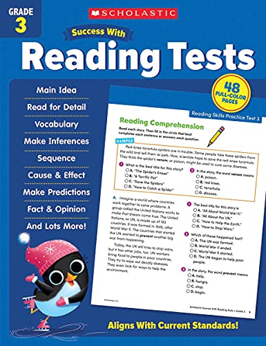 Scholastic Success With Reading Tests Grade 3