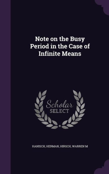 Note On The Busy Period In The Case Of Infinite Means