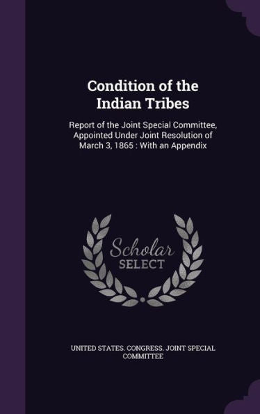 Condition Of The Indian Tribes: Report Of The Joint Special Committee, Appointed Under Joint Resolution Of March 3, 1865: With An Appendix