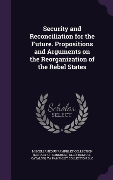 Security And Reconciliation For The Future. Propositions And Arguments On The Reorganization Of The Rebel States