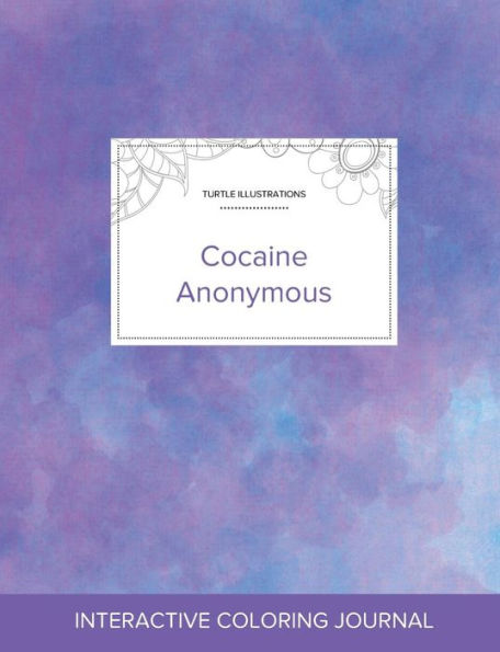 Adult Coloring Journal: Cocaine Anonymous (Turtle Illustrations, Purple Mist)