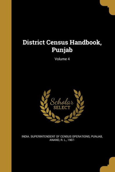 District Census Handbook, Punjab; Volume 4