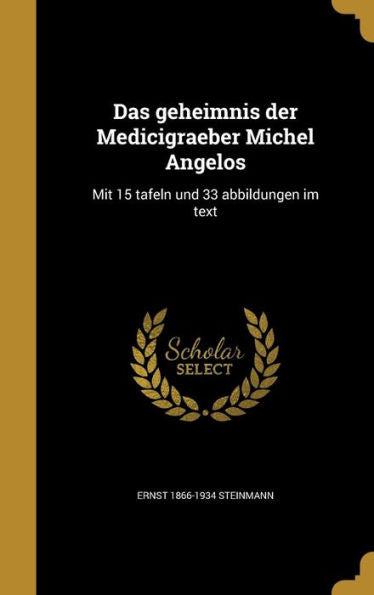Das Geheimnis Der Medicigraeber Michel Angelos: Mit 15 Tafeln Und 33 Abbildungen Im Text (German Edition)