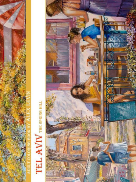 Adult Coloring Book, Tel Aviv By Alex Levin