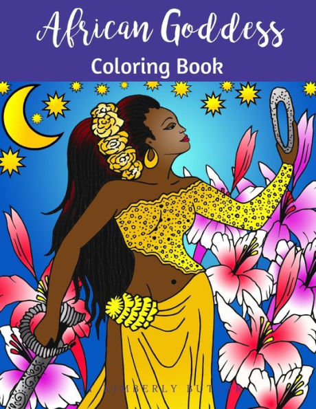 African Goddess Coloring Book