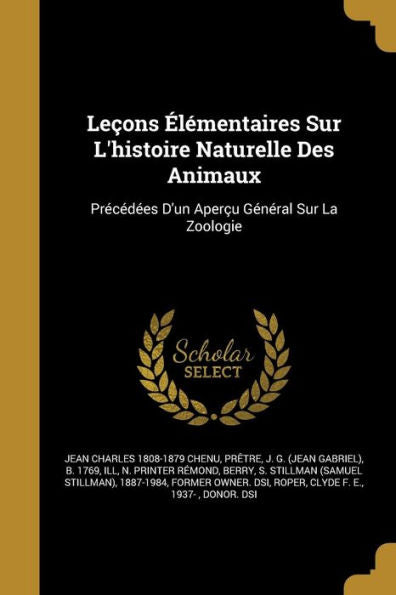 Le?ns Elementaires Sur L'Histoire Naturelle Des Animaux